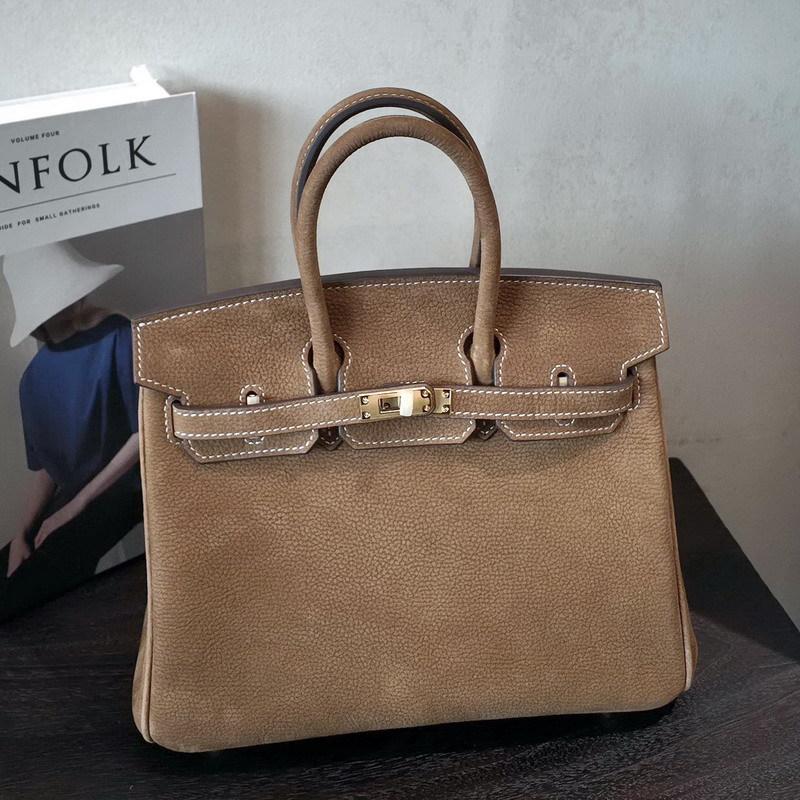 Wildleder einzelne Schulter Crossbody Damenhandtasche Echtleder Damen Tasche Klassisches Korn Poliert Retro Tasche Damen