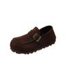 Cowhide Version, All-inclusive Women's Super Soft Sole, Not Tired, One Pedal, Lazy Single Shoes, Casual Doudou Shoes
