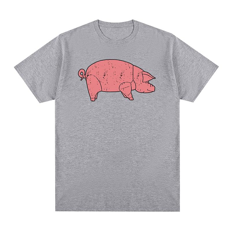 Animals Pig Floyds Fun Vintage Tshirt Comfortable Casual Retro YK Cotton Unisex T shirt New Tee Tshirt Womens Tops