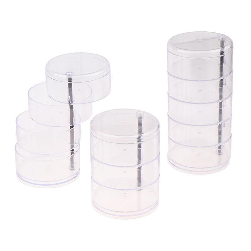 Transparent Storage Box Dust Proof And Waterproof Large Capacity Rotatable Jewelry Hairpin Jewelry Cosmetics Storage Box