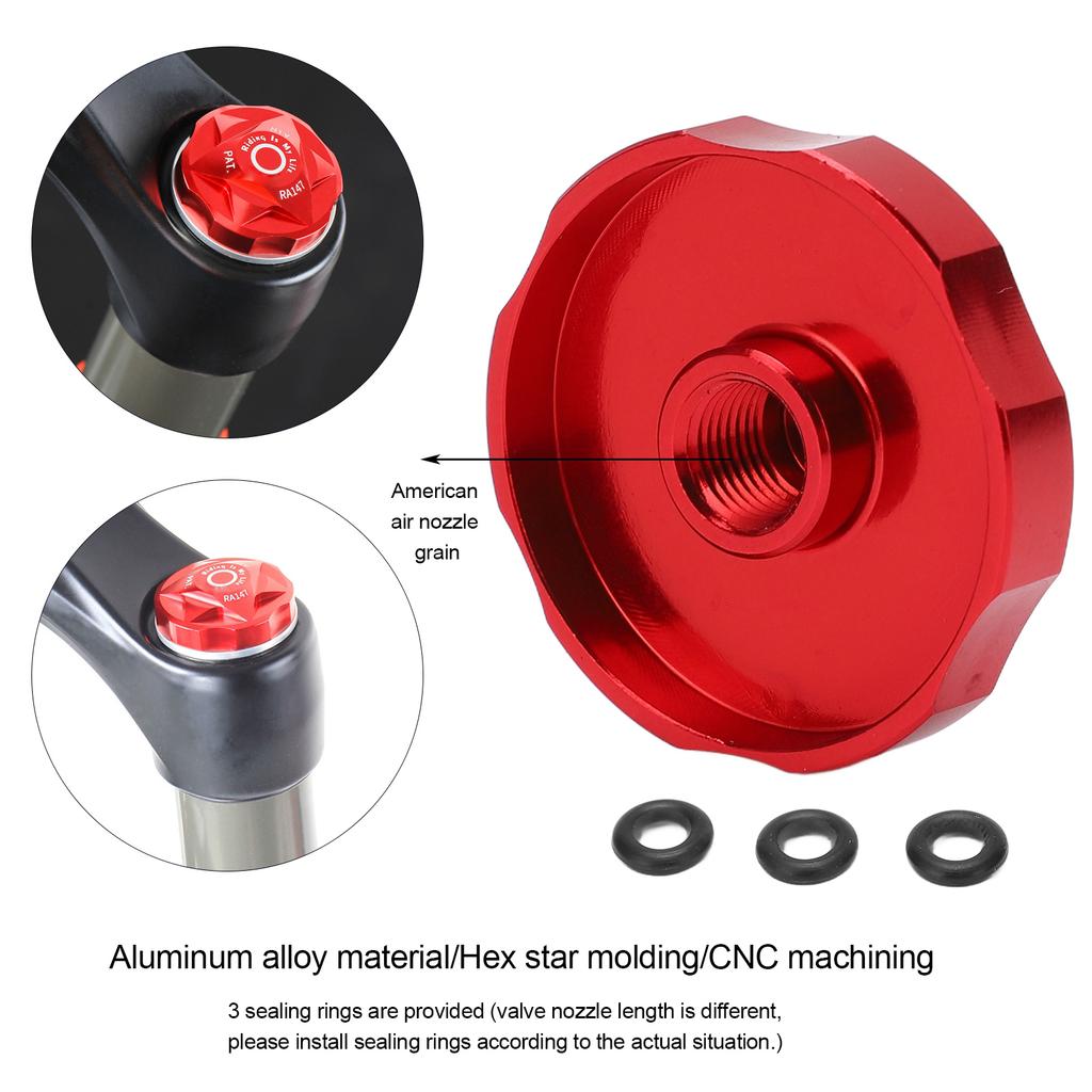 Bicycle Valve Air Chamber Cover Suspension Fork Valve Covers Made Of High Strength Aluminum Alloy/Hardness/Durability