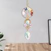 Tree of Life Faux Crystal Suncatcher, Colorful Prism Drop Pendant, Window Hanging Rainbow Maker Ornament for Indoor Outdoor Decor