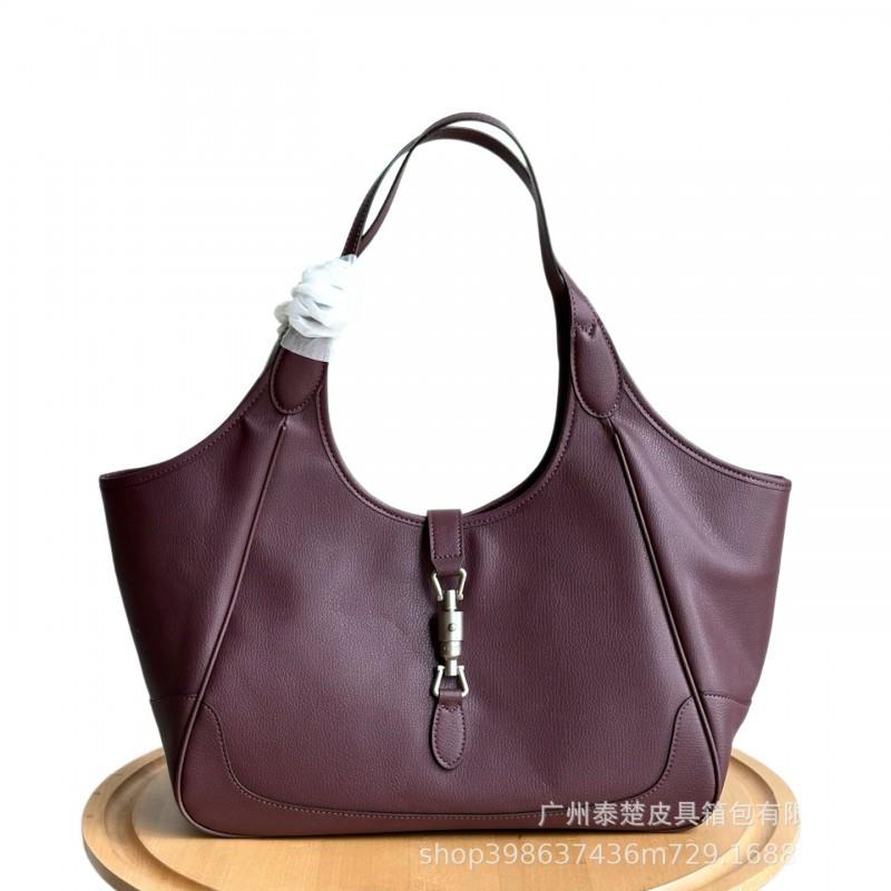 Fashion Tote Bag Women Large Capacity Single Shoulder Crossbody Advanced Sensory Communication Versatile Wine Red Black Coffee