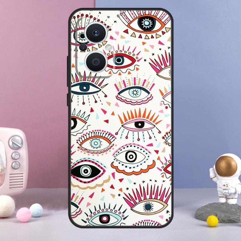 Lucky Eye Blue Evil Eye Print Funda For OPPO Reno 8 Lite 11F 12F 13F 14F 10 11 12 13 14 Pro OPPO Find X9 X5 X6 X8 Pro Case
