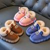 Home Cotton SlippersWinter New Anti Slip Child Warm Shoe Casual Child Indoor Outdoor Hairy Versatile Cotton Shoe