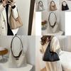 Chic Retro Canvas Tote Bag For Women Spacious Everyday Handbag In Black White Khaki