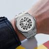 Orologio da uomo con quadrante grande, meccanico a carica manuale, con calendario luminoso, impermeabile, casual, sportivo da uomo, al quarzo