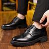 Fashion Men's Shoes Heightening Business Casual Breathable Leather Upper Rubber Outsole Wedding  Comfortable Adult Footwear
