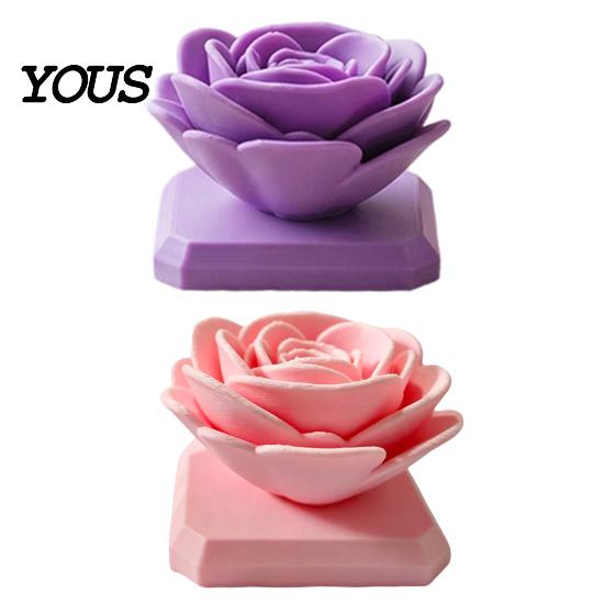 Stable Base Rose Ornament Flower Ornament, Non-Slip Compact 3D Printed High-end Textured Figurine Durable PLA Creative Artwork, for Home