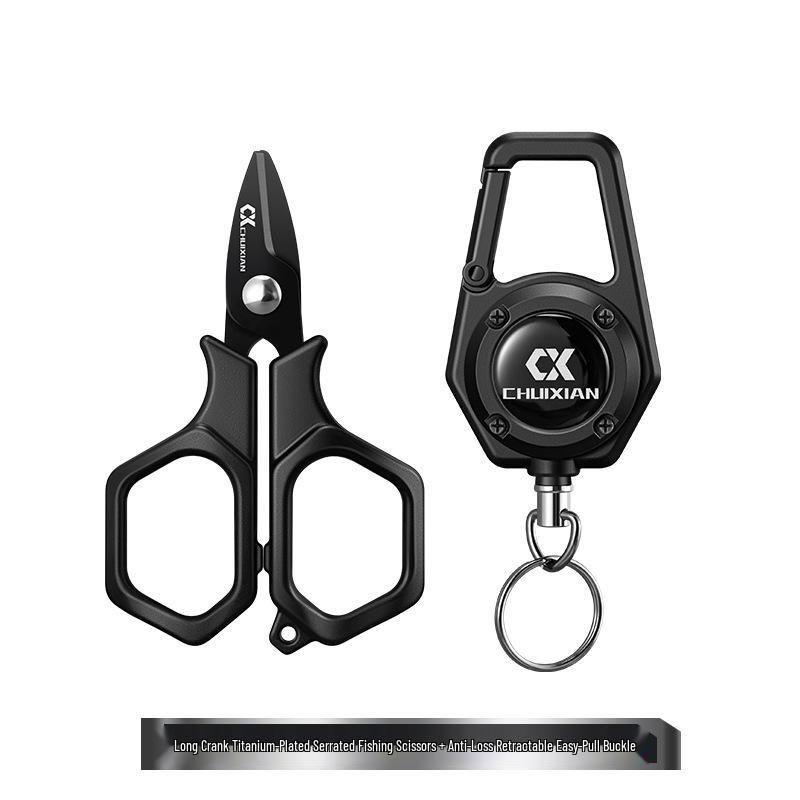 Nowe wielofunkcyjne nożyczki wędkarskie z powłoką tytanową do żyłki PE, drutu ołowianego i przynęt Dyneema