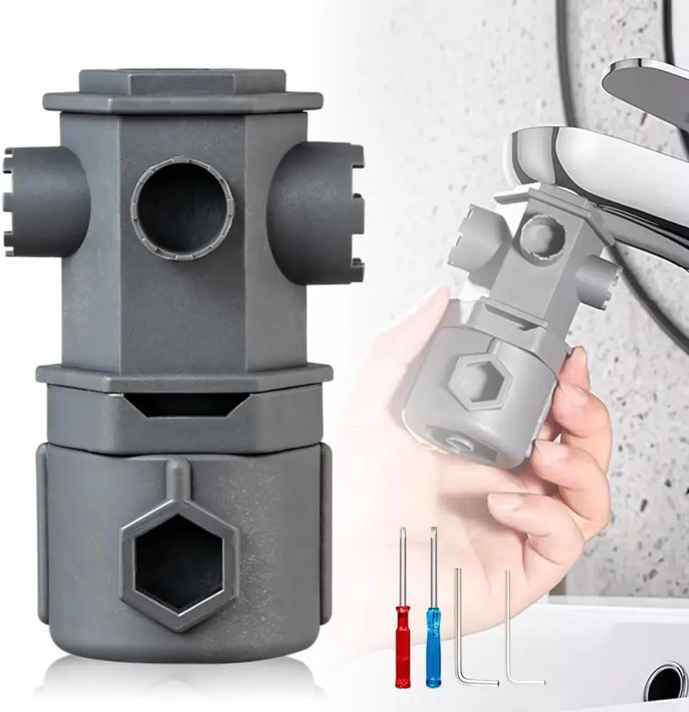 

Многофункциональный гаечный ключ для смесителя Набор инструментов «Все в одном» для смесителя 16 в 1 Универсальный инструмент для гаечного ключа для кухонного смесителя для ванной