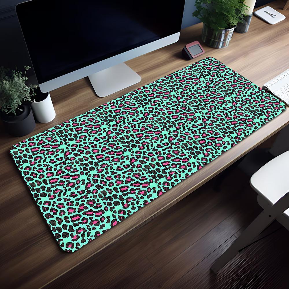 Mouse Leopard Print Pad NonSlip Lockedge Office Student Gaming Thickened Large Writing Cartoon Cushion Mousepad