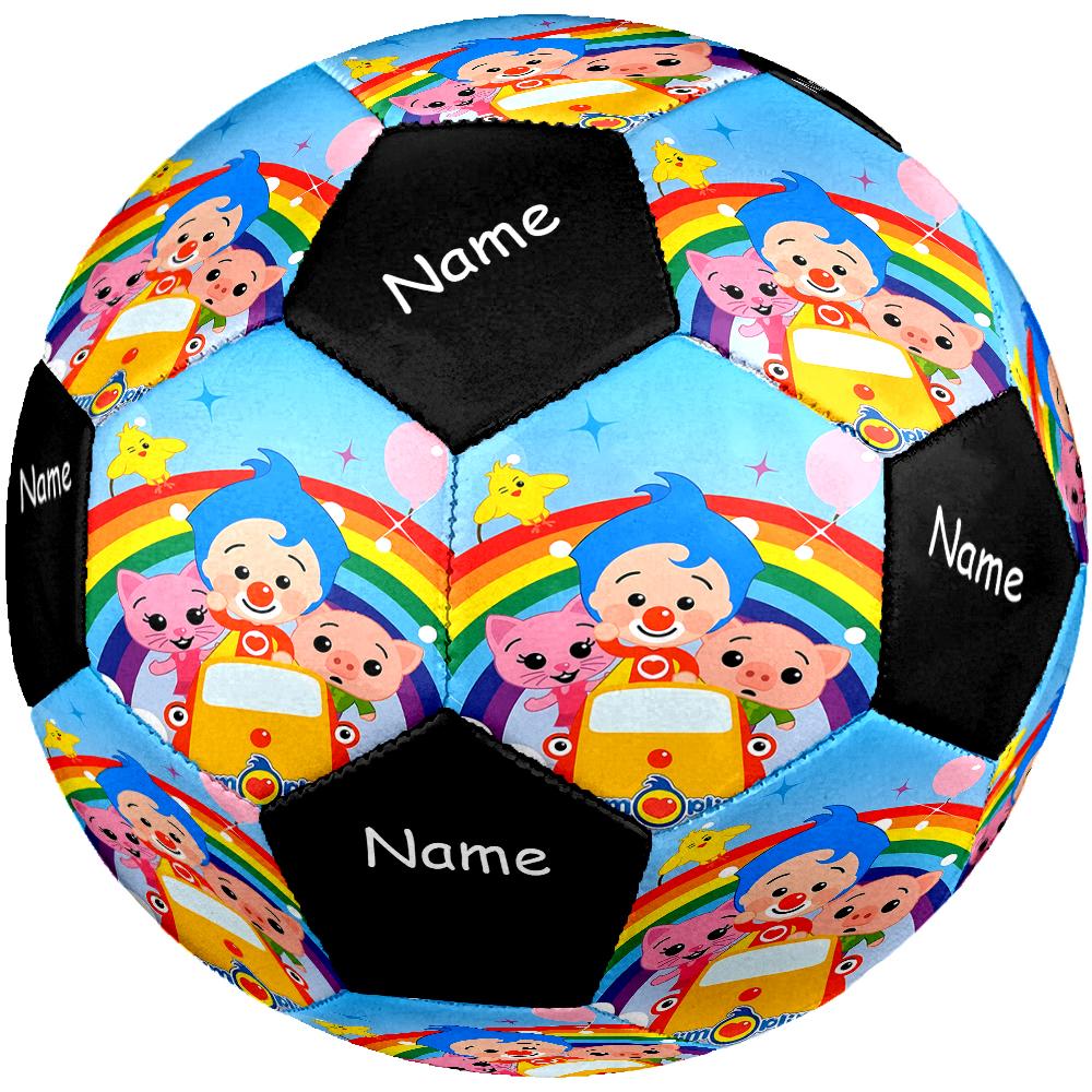 Pallone da Calcio Personalizzato Tema Plim Plim Taglia 5, Adatto Sia per Partite Indoor che Outdoor, un Regalo Adatto a Tutti.