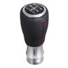 Arenbel 5 Speed PU Shifter Head Gear Shift Stick Shift Lever Knob Manual Car Universal Black Red