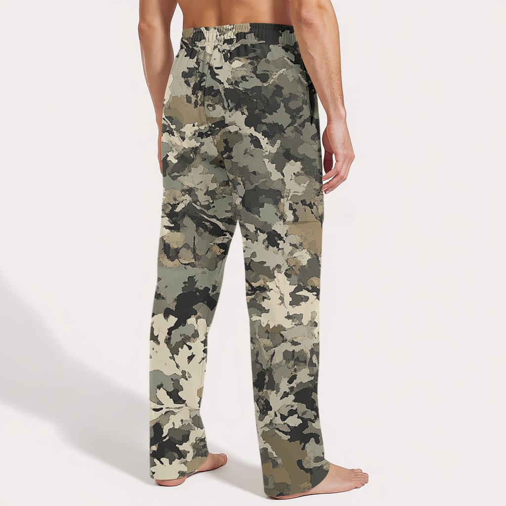 Herren Locker Lässige Mehrfach-Taschen Arbeitshose, Jugendliche Stretch-Taille Kordelzug Hose