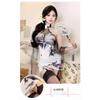 Night Crisp Sexy Underwear, Newly Improved Printed Landscape Cheongsam, Backless Slim Slit Hip Skirt, Chinese Style National Style Nightdress