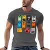 Guitar Effect Pedals Impressionist Painting Tshirt Work Outdoor Short Sleeve Tee