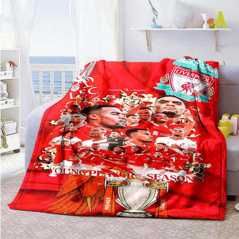 Liverpool Football Blanket Soft Warm Cozy Suitable For Picnics Sofa Office Chair Allseason Use Stylish Decor