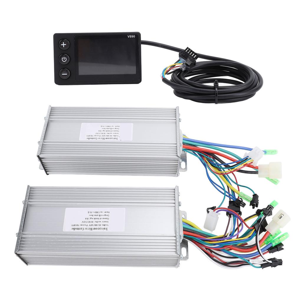 36V 48V 60V 1000W 38A Dual Drive Brushless Controller V890 LCD Display Panel Electric Bike Conversion Kit