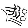Silicone Radiator coolant Hose Fit For Ducati Monster 937 2021-2025 Black