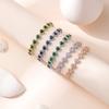 Heart Shape Zircon Crystal Micro Pave Bracelet Women Trendy Fashion Statement Jewelry