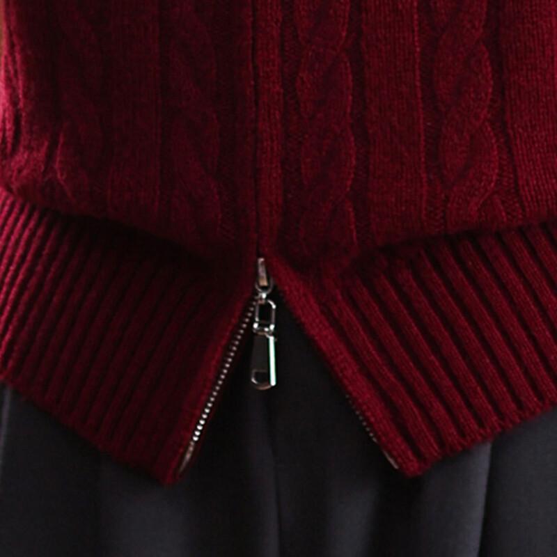 SNOWFLYING Women's Cable Knit Wool Cardigan