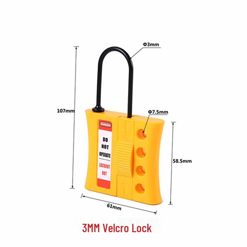 Moufou 3MM Insulated Nylon LOTO Hasp Lock