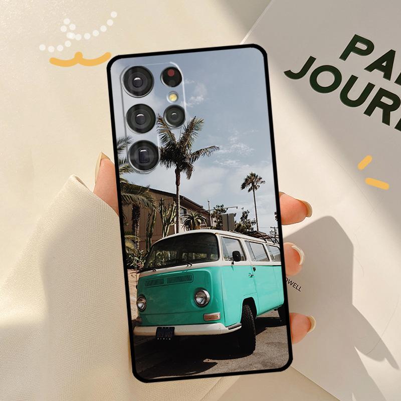 Combi Van Surf Phone Case For Samsung Galaxy S23 S20 FE S21 Ultra S22 Plus Note 10 20 S8 S9 S10 Plus Cover