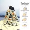 Exercise Hard Customize Your Name Blanket Warm Comfortable Soft Blanket For Chair Office Sofa Bed Sofa Office Camping Suitable For Gifting Relatives