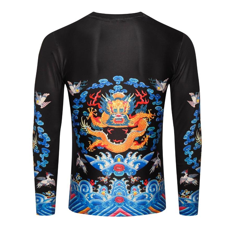 Черные футболки мужские осенние футболки мужские уличные футболки с 3D-принтом модные — фото 5