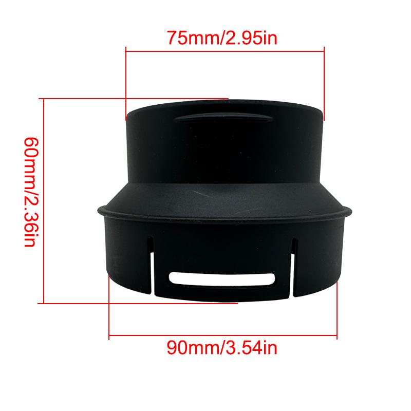 1/2/4/6X 75mm to 90mm Air Outlets Attachment For Car Diesel Parking Heater Duct Connector Truck Air Vent Outlet Adapter Black