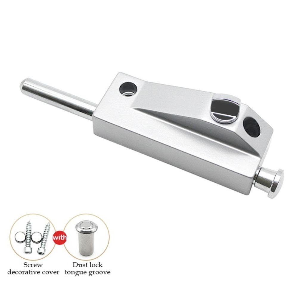 Framed Spring Revolving Door Latch Lock Open Mounted Stainless Steel Floor Latch Universal Floor Lock Bathroom Toilet Shop