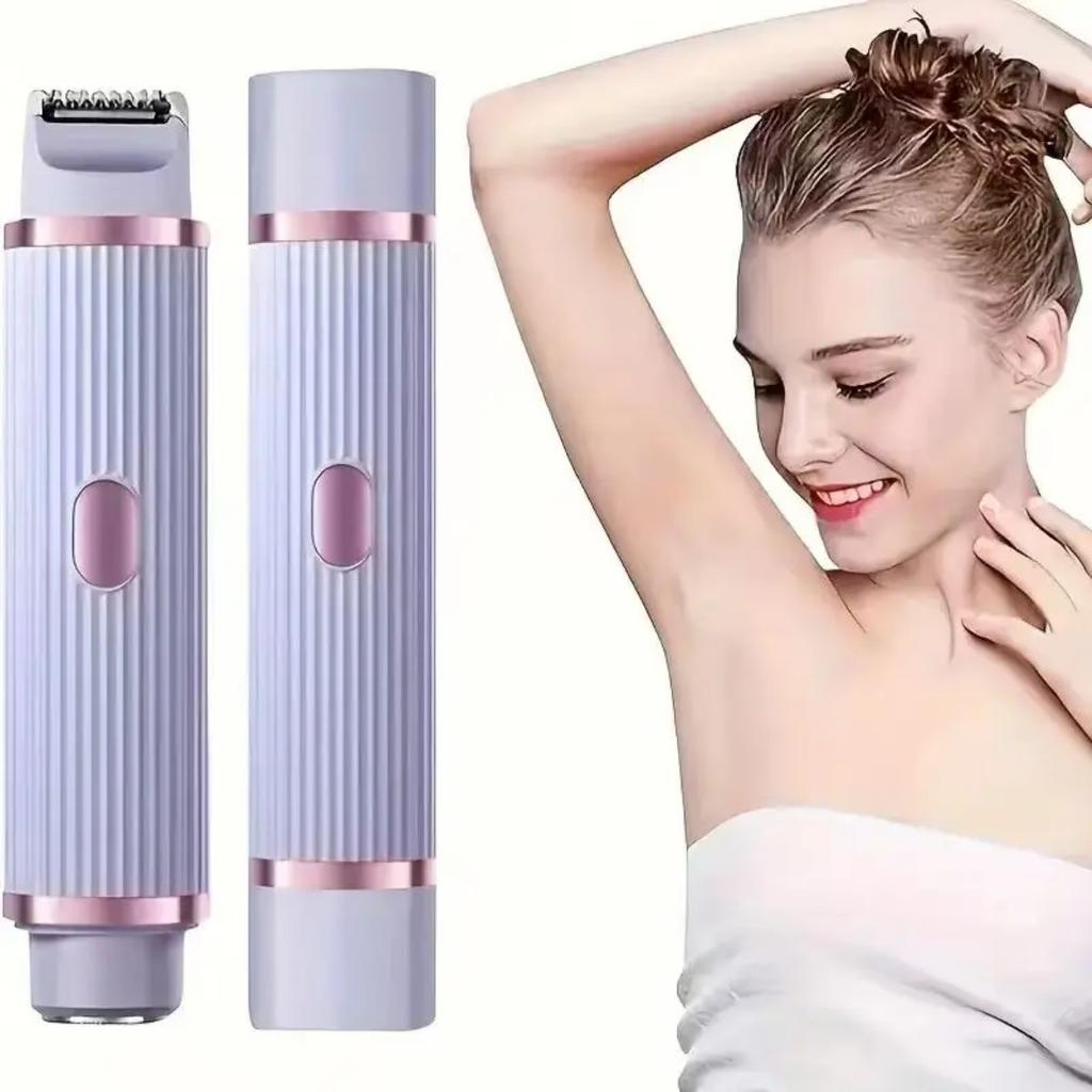 HOMZY Two In One Women's Electric Shaver - Suitable for Eyebrows, Face, Legs, and Armpits, Portable Wet and Dry Hair Remover