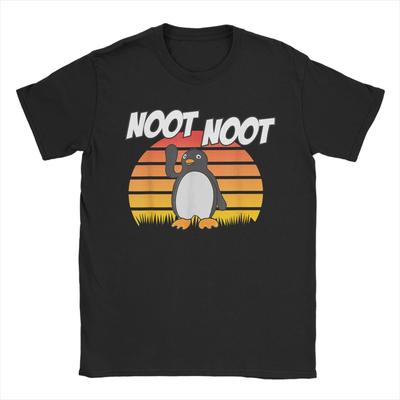 Nut Nut Penguin Vintage Gift for Men Women T-Shirts Men  Casual Cotton Tees Round Neck Short Sleeve T Shirts Adult Clothing