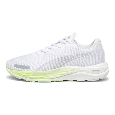 Velocity Nitro 2 Round Toe Lace-Up Cushioning Non-Slip Low-Top Running Shoes Women Sneaker White Green 376262-18