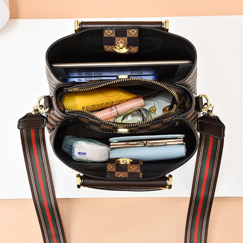 Bag Women 2025 New Large Capacity Bucket Bag Textured Shoulder Crossbody Bag Handbag Women