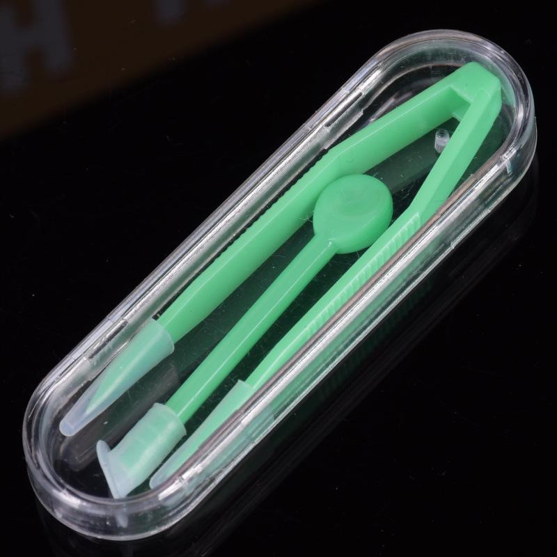 Girl Travel Contact Lenses Tweezers Suction Stick Plastic Mini Contact Lens Case Eyes Care Tool Kit Accessories