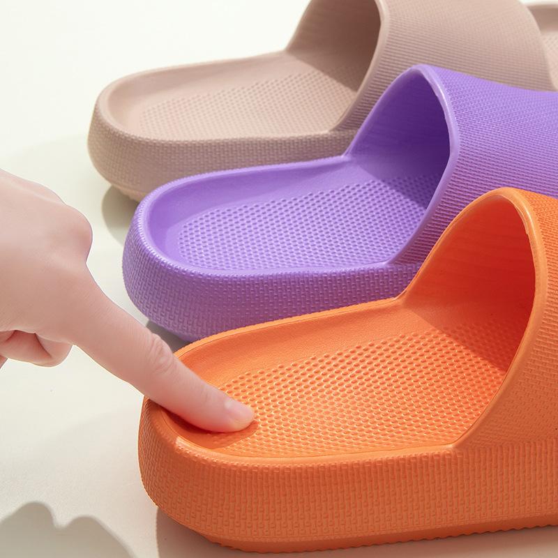 CM Thick-soled Slippers Female Couple Bathing and Stepping On Shit Feeling Non-slip Household Outdoor Male Drag Batch