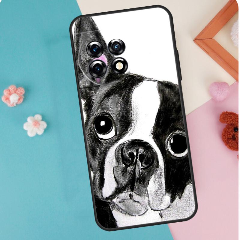 Boston Terrier Dog For OnePlus 15 13 12 11 15R 13R 12R 10R 10T 13T Case For OnePlus Nord 5 CE 2 3 4 Lite N20 N30