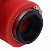 58mm Motorcycle Air Filter Red Dual Layer Foam - 2.3" Inlet Universal Pit Bike ATV Dirt Bike Intake Cleaner Air Filters 7