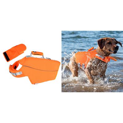 Reflective Dog Swim Vest Pet Life Jacket with Handle for Small Dog Swimming Safety Waterproof Swimsuit Dog Swimwear