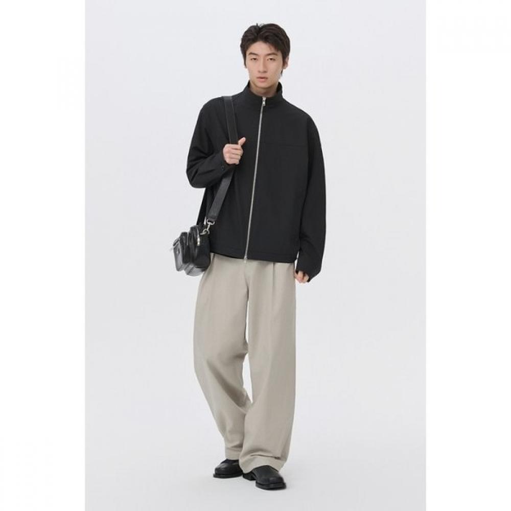 Customellow Black High Neck Light Jacket C9uam26113bkx