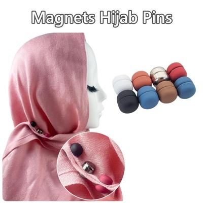 4 páry magnetických připínacích šálů bez háků, magnetické knoflíky na šály, nové připínky na hidžáb pro oblečení, košile