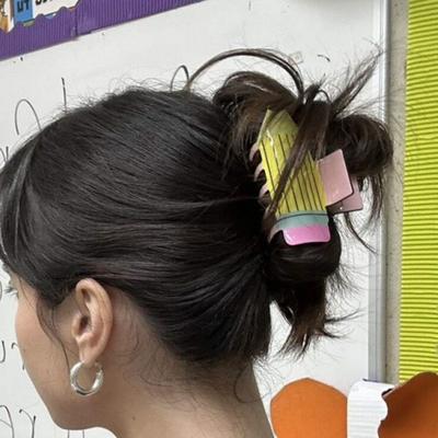 Hair Claw Imitation Pencil Shape Hair Clip Strong Grip Hair Barrette Back Head Large Shark Hair Claw Hair Accessories