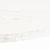 Vidaxl Blat Stołu, Biały, 80X40X2,5 Cm, Lite Drewno Sosnowe, Owalny