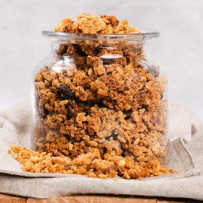 OKARAT Perfect Granola 300g Sugar Free No Additives Low Carb Low Carb Gluten Free Diet Cereal Oatmeal (3) (L)