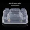 Transparent Disposable Multi-Compartment Takeaway Containers