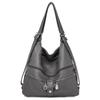 Multifunctional Women's Bag Washed Leather Shoulder Bag Crossbody Bag