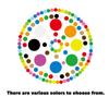Dot Stickers, 14 Color  Writable Self-adhesive Blank Marker Notebook Round Sticker Labels