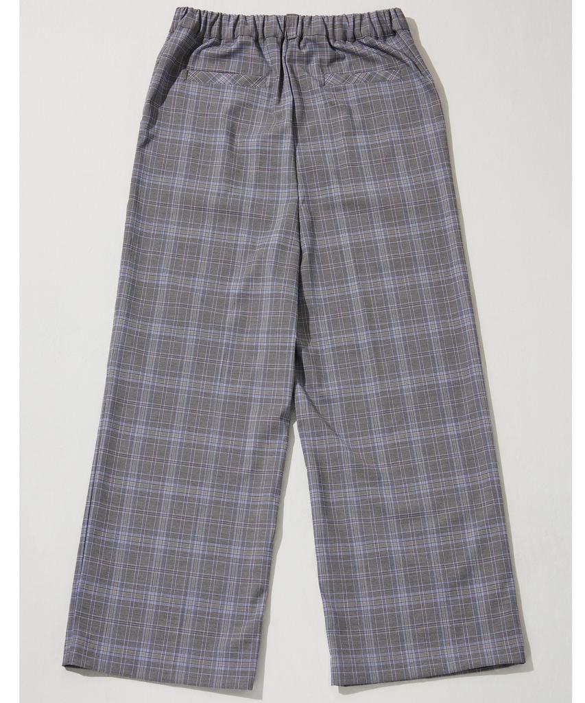 KATHARSIS Check Wide Pants (Purple)_S M